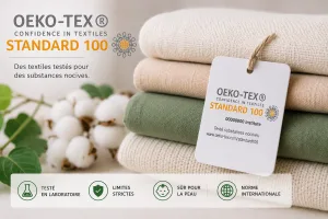 OEKO-TEX Standard 100 pour des produits textiles testés contre les substances nocives