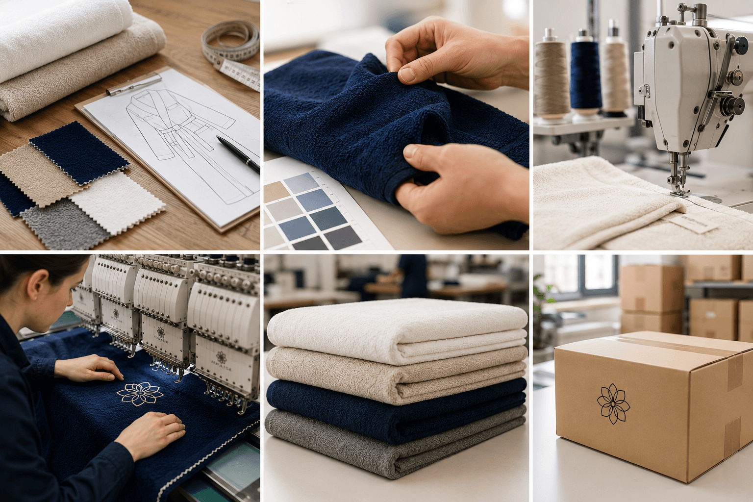 Prototype et production d'une commande textile professionnelle dans un atelier de confection