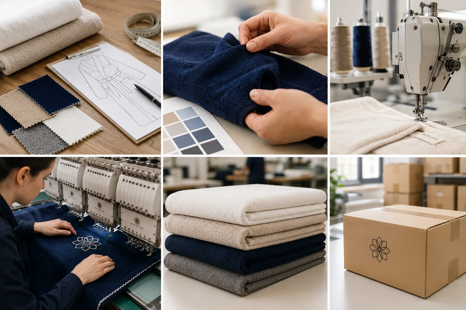 Prototype et production d'une commande textile professionnelle dans un atelier de confection