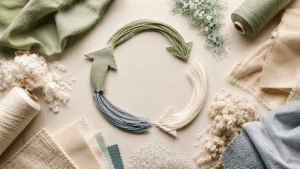 Fibres recyclées utilisées dans la fabrication textile responsable