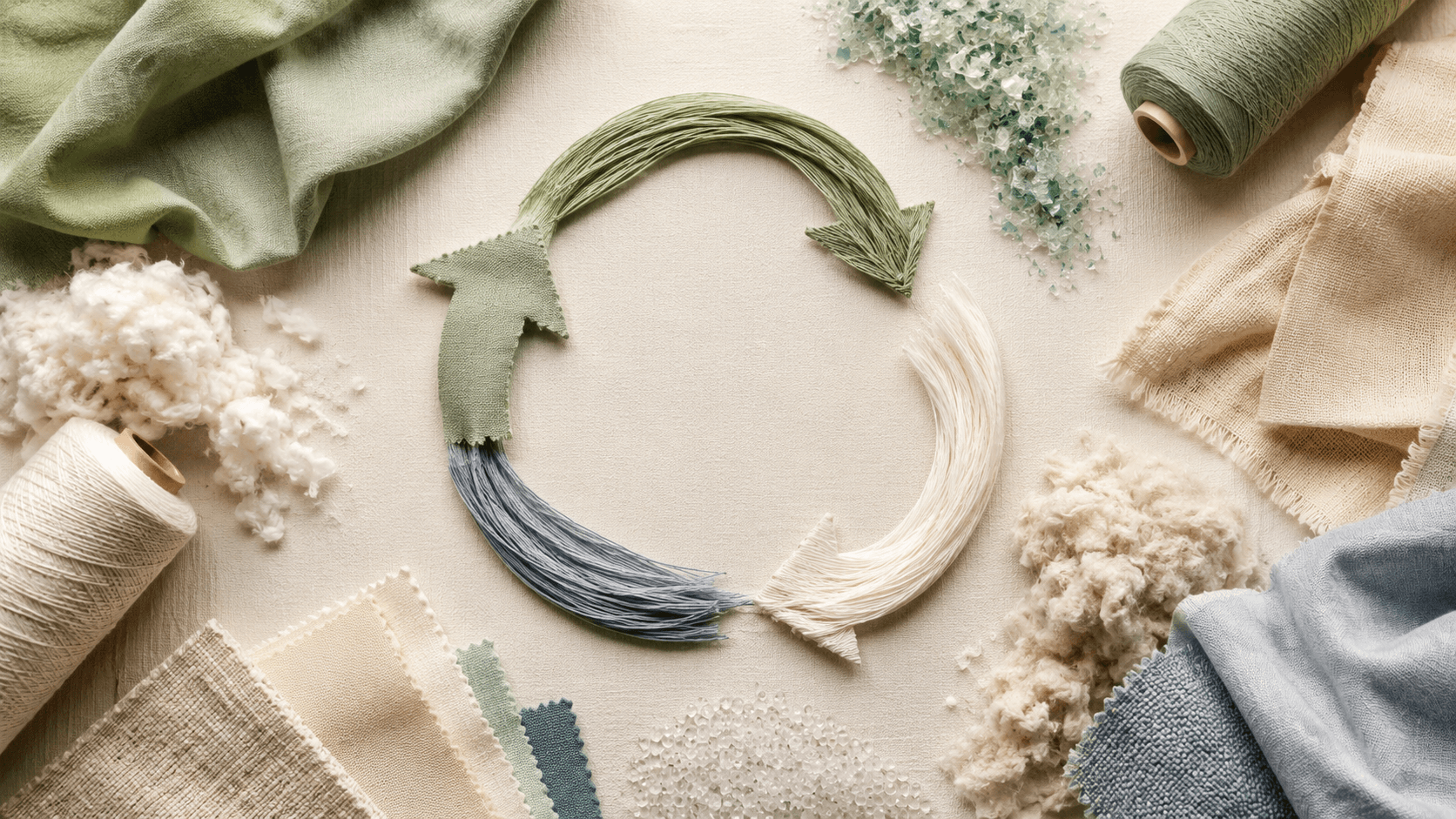 Fibres recyclées utilisées dans la fabrication textile responsable