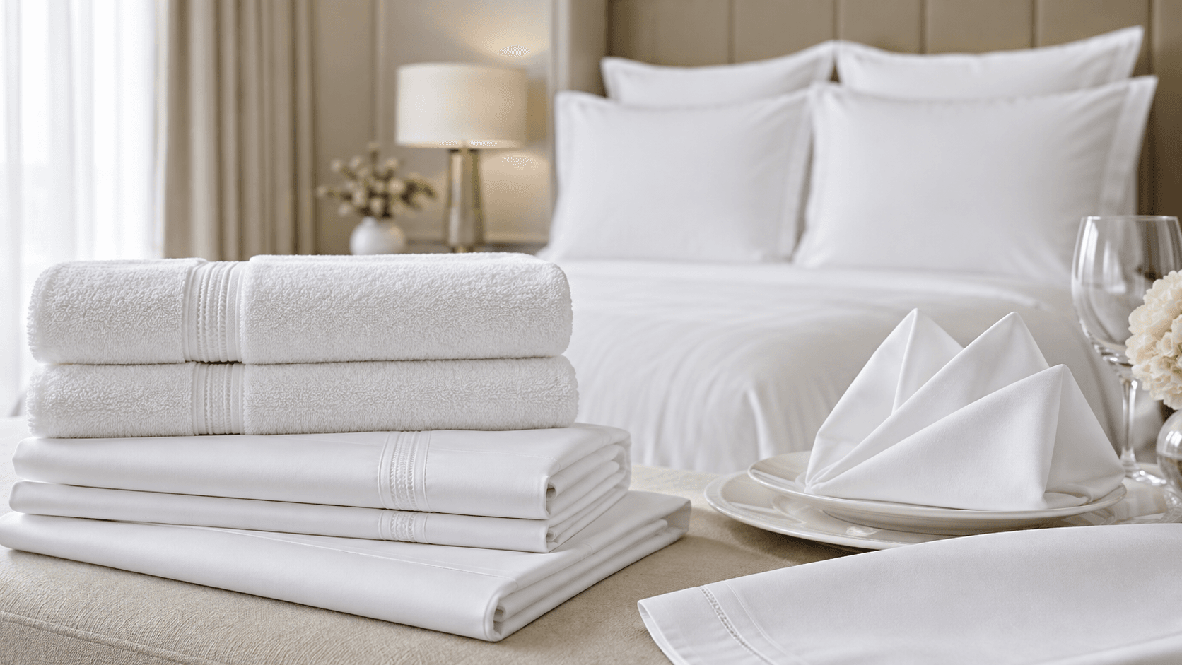 Linge professionnel de qualité pour hôtellerie et restauration