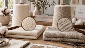 Comparaison entre fil peigné et fil cardé pour comprendre leur différence de qualité textile